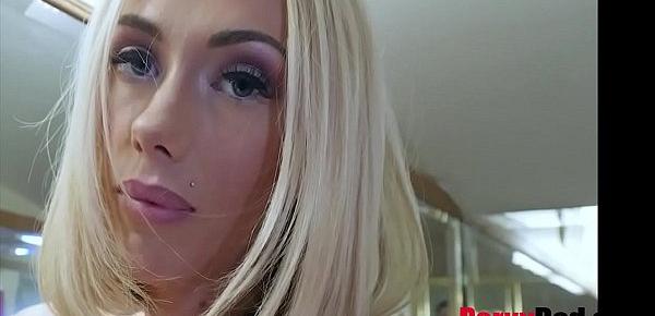  Dad Teaches Blonde Teen Daughter A Lesson For Acting Like SLut- Sky Pierce